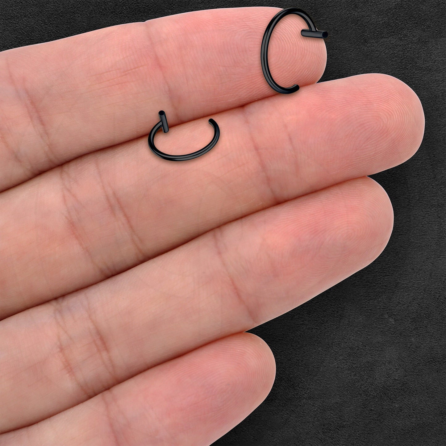 Surgical Steel Fake Lip Ring in Classic Style