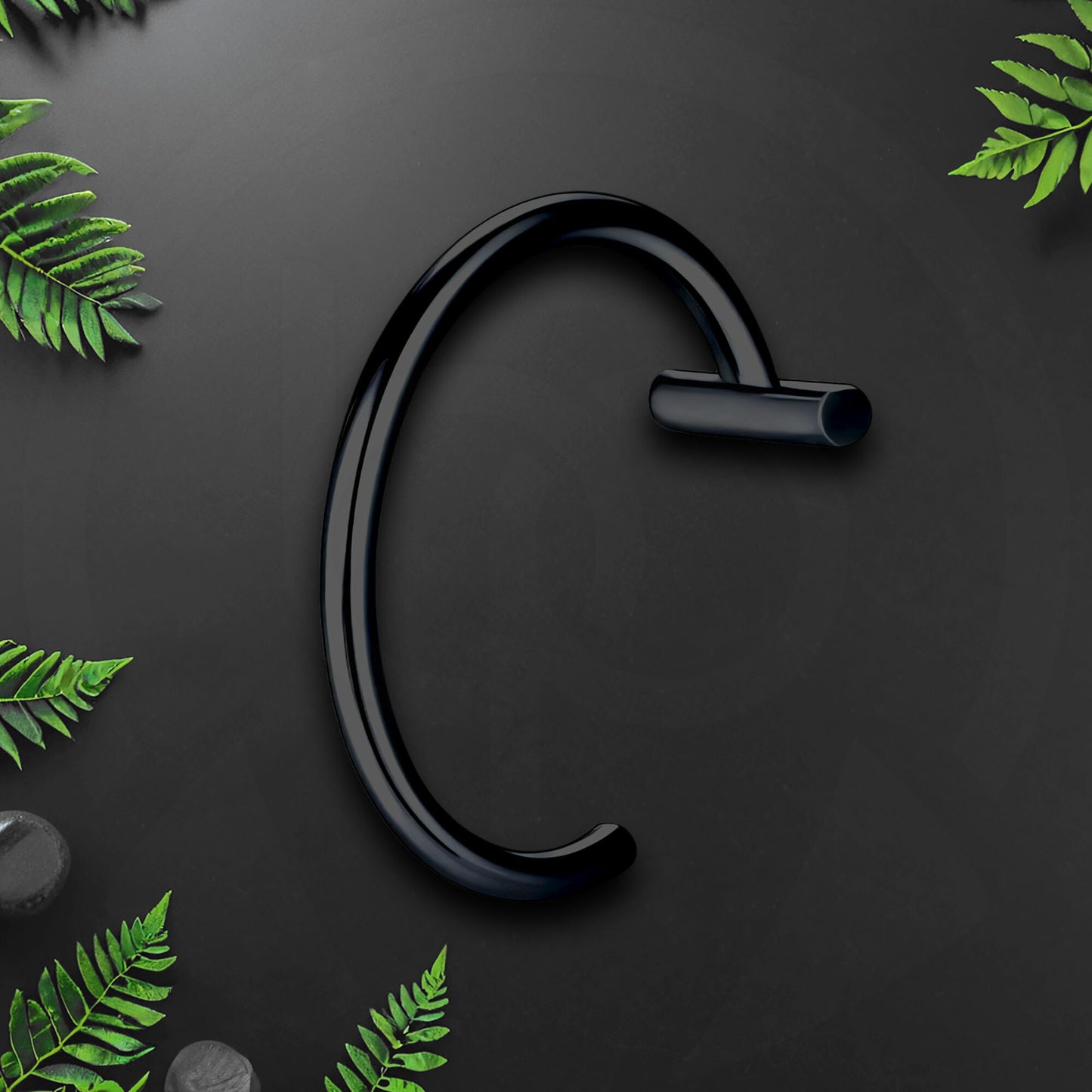 Surgical Steel Fake Lip Ring in Classic Style