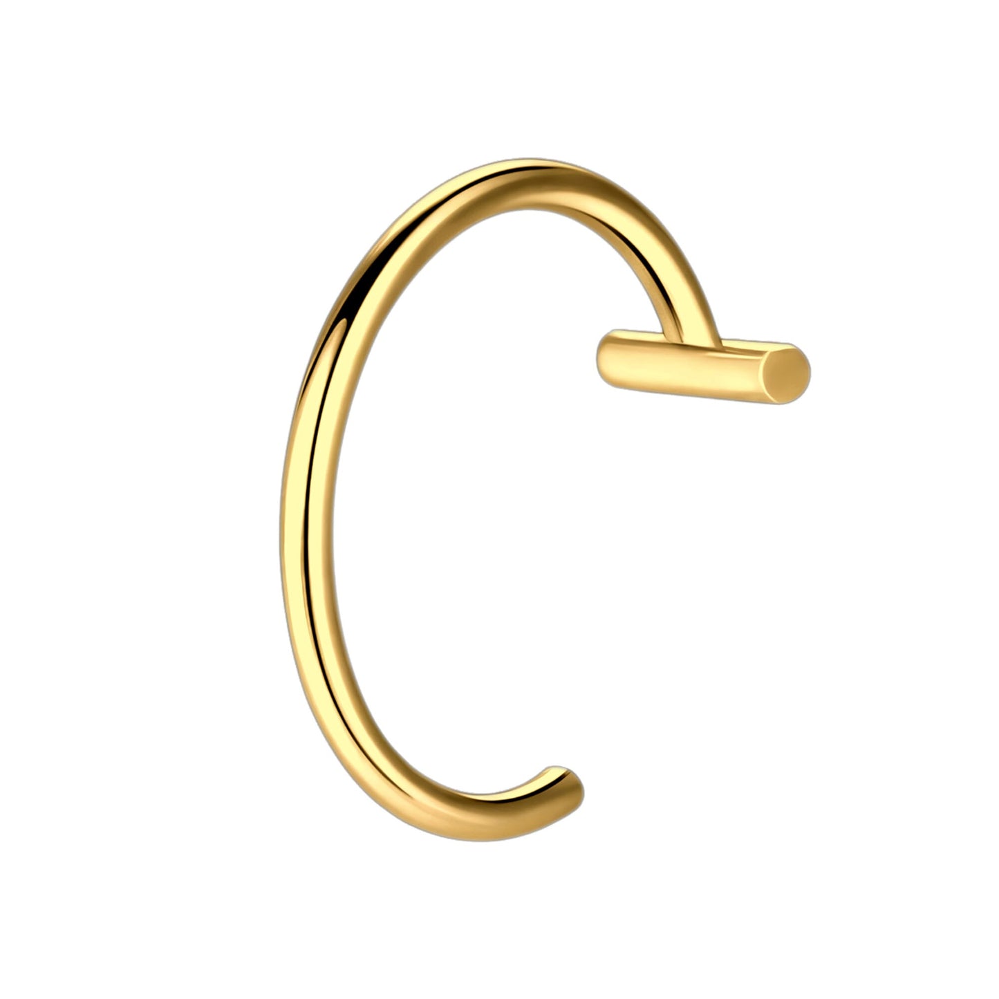 Surgical Steel Fake Lip Ring in Classic Style
