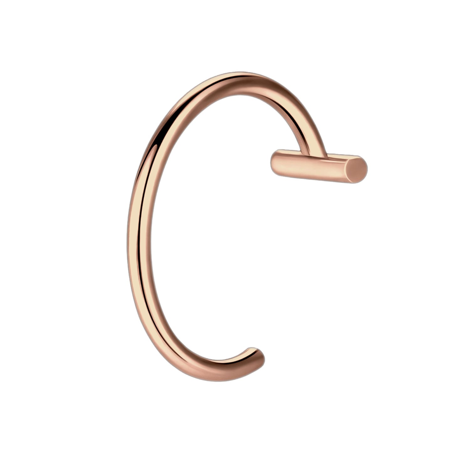 Surgical Steel Fake Lip Ring in Classic Style
