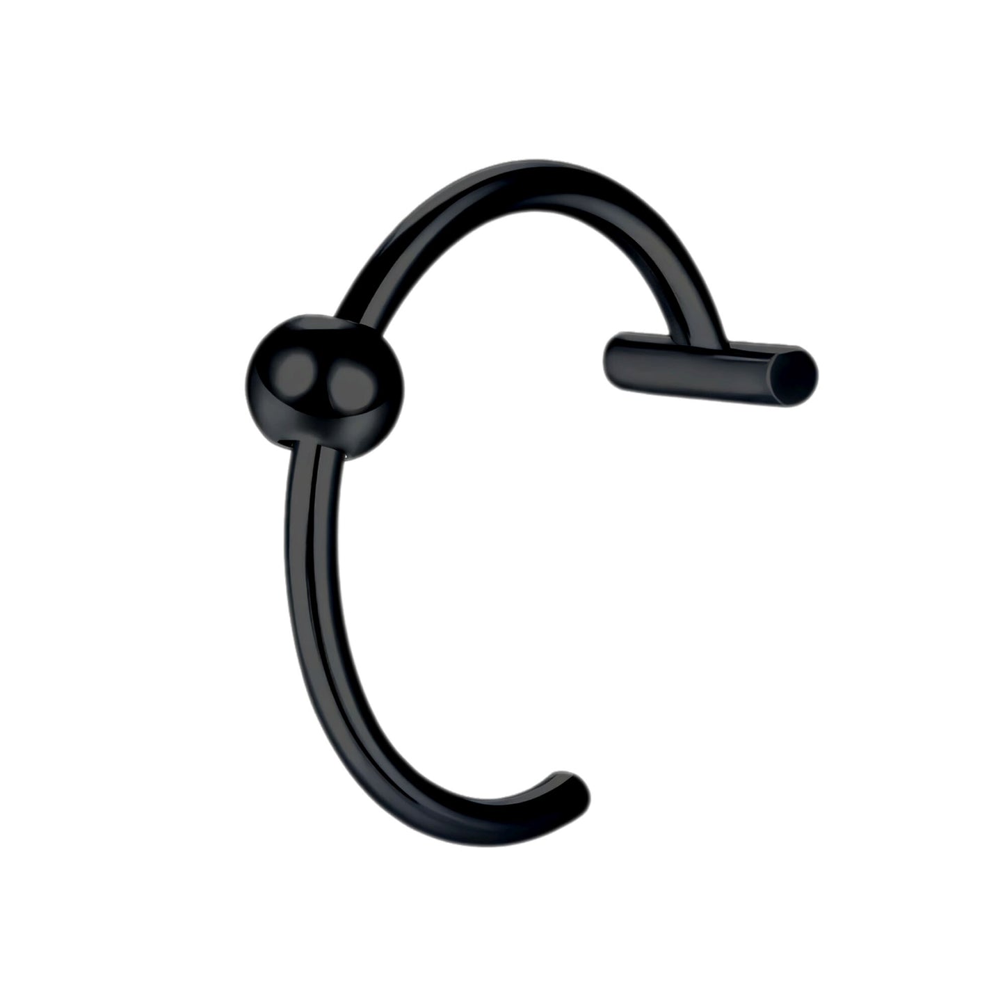 Surgical Steel Fake Lip Ring in Classic Style with Ball