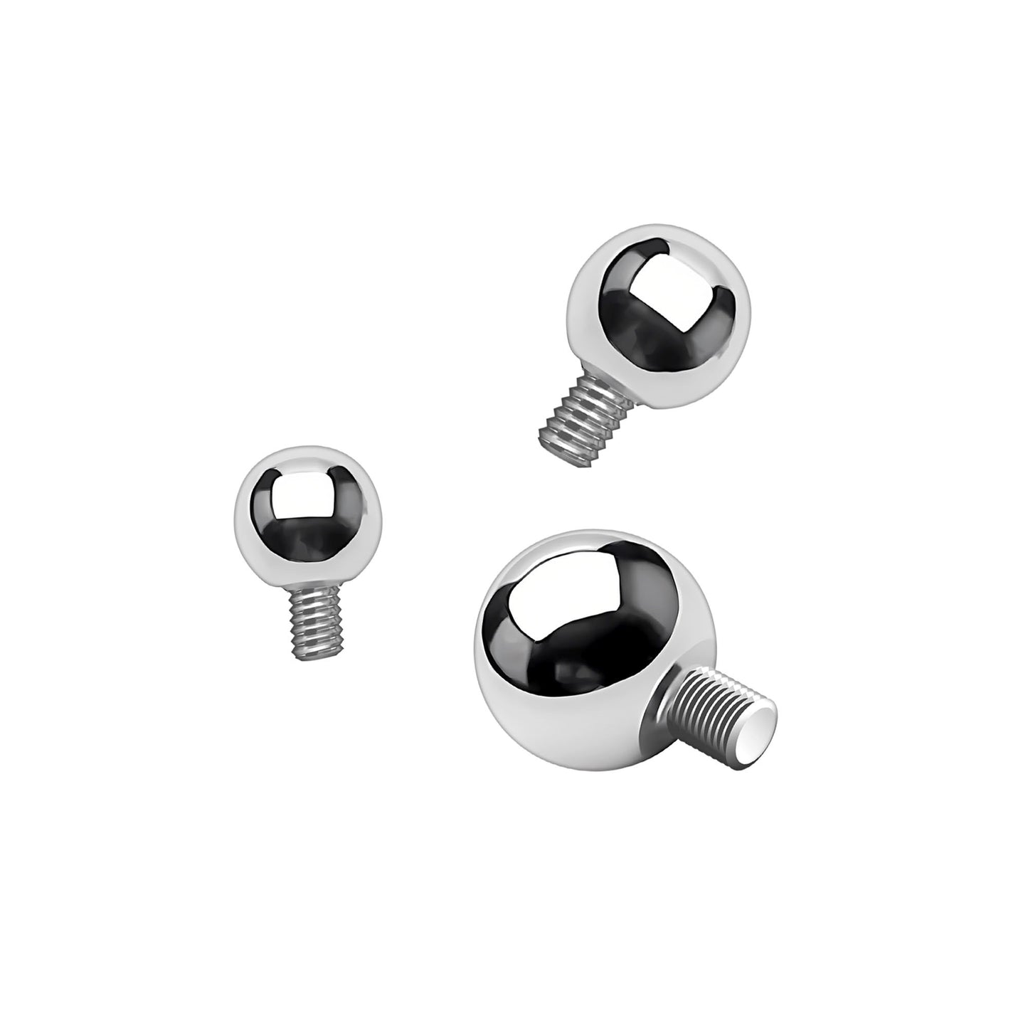 Titanium Ball Tops for Internally Threaded Barbell Bars
