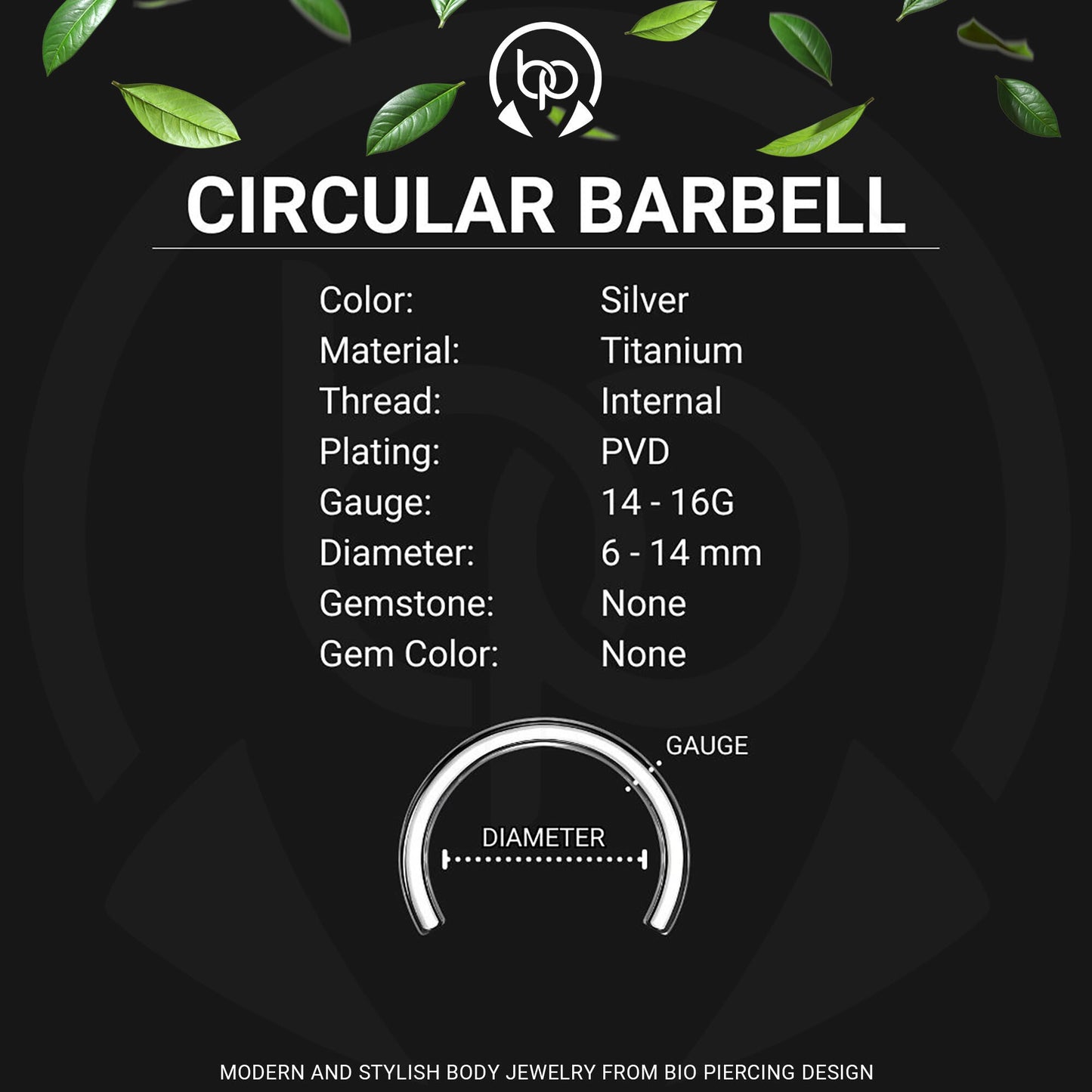 Titanium Circular Barbell Bars with Internal Threads
