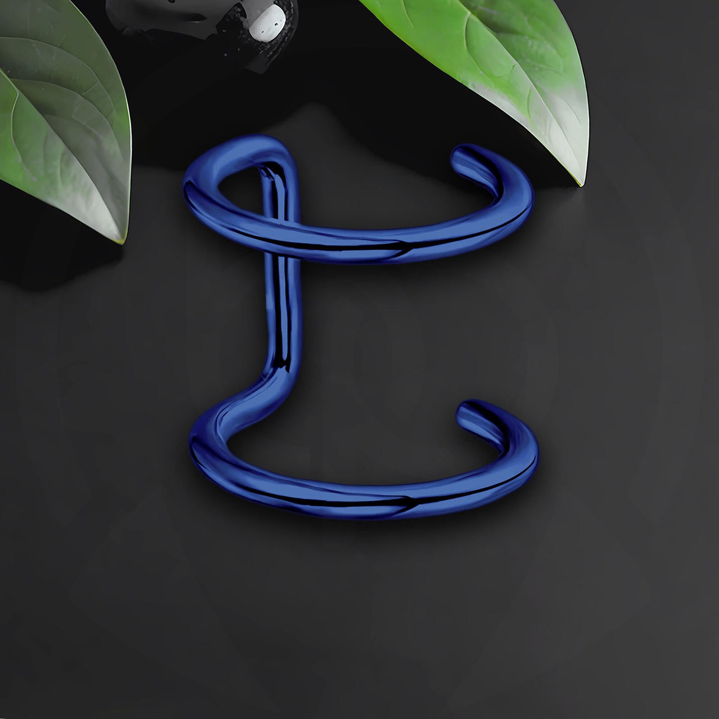 Surgical Steel Ear Cuff with Double Hoops