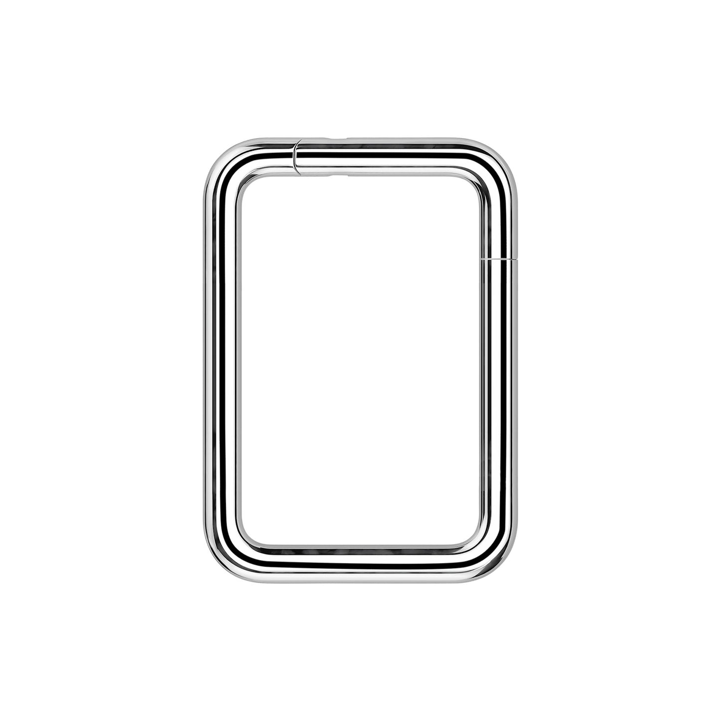 Titanium Clicker Ring in Rectangular Shape