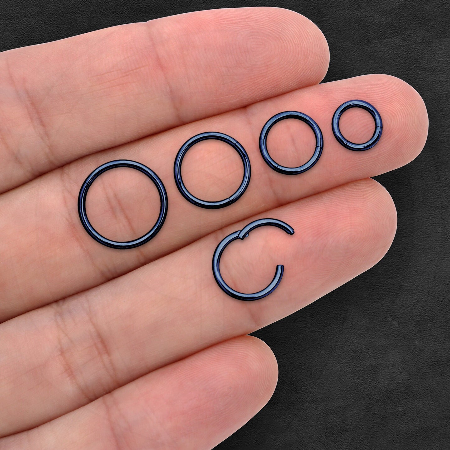 Titanium Clicker Ring in Classic Simple Style