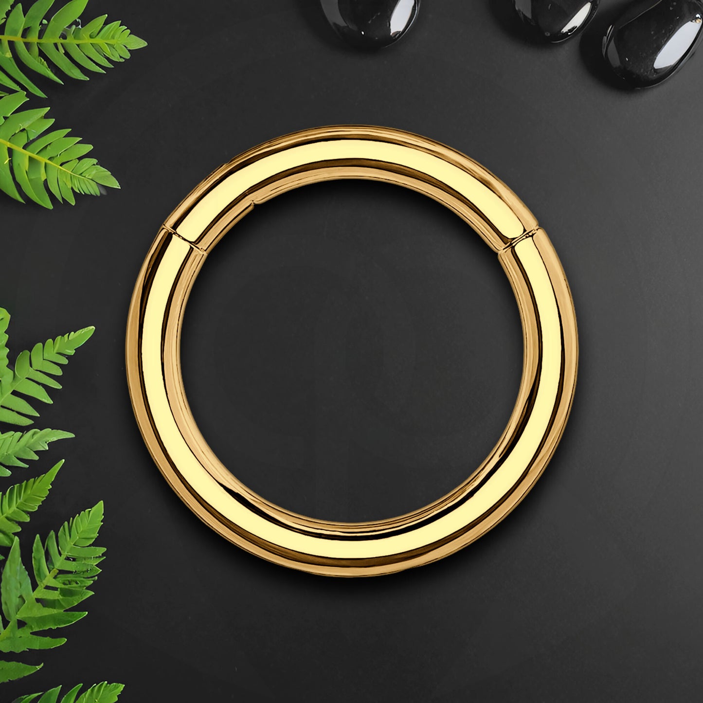 Titanium Clicker Ring in Classic Simple Style