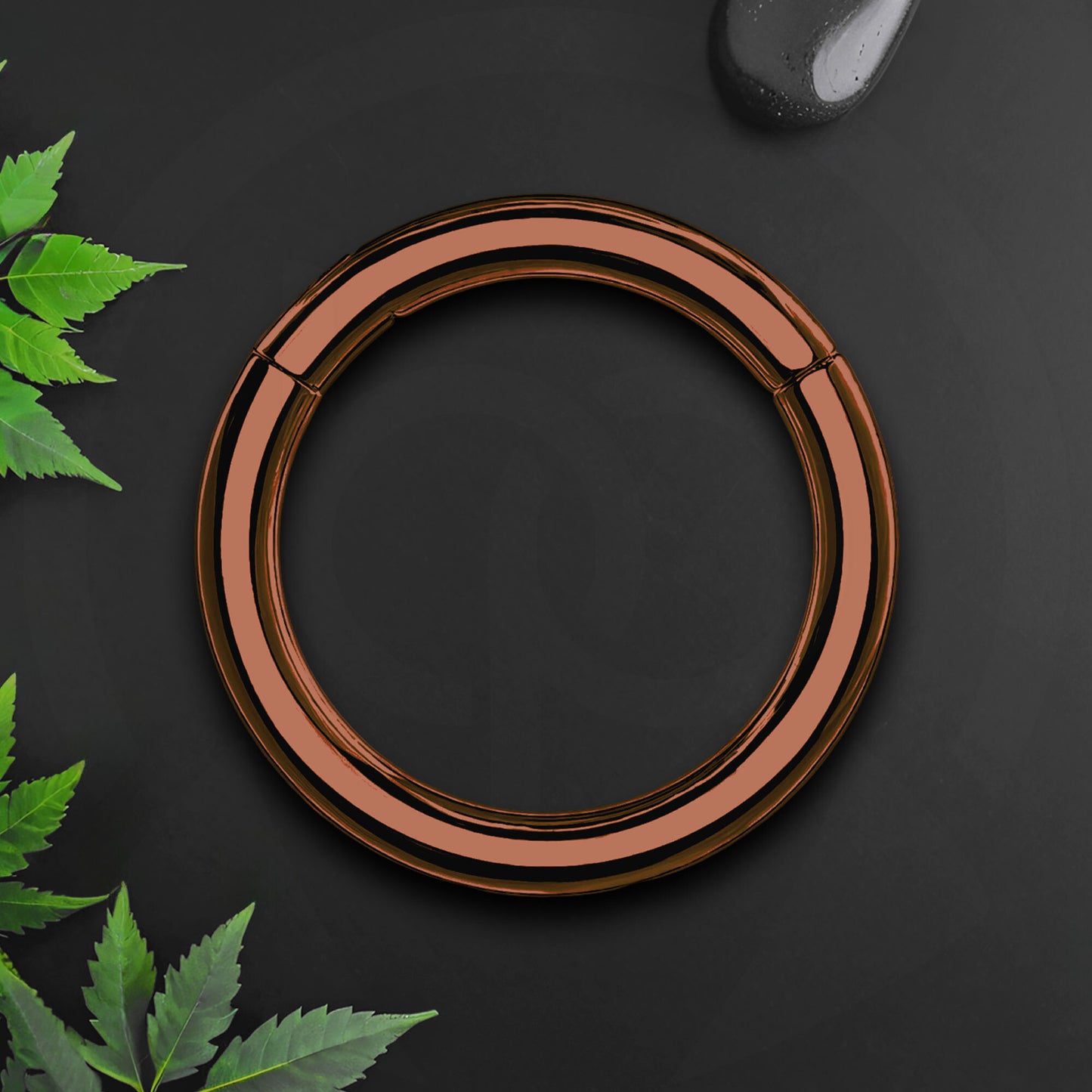 Titanium Clicker Ring in Classic Simple Style