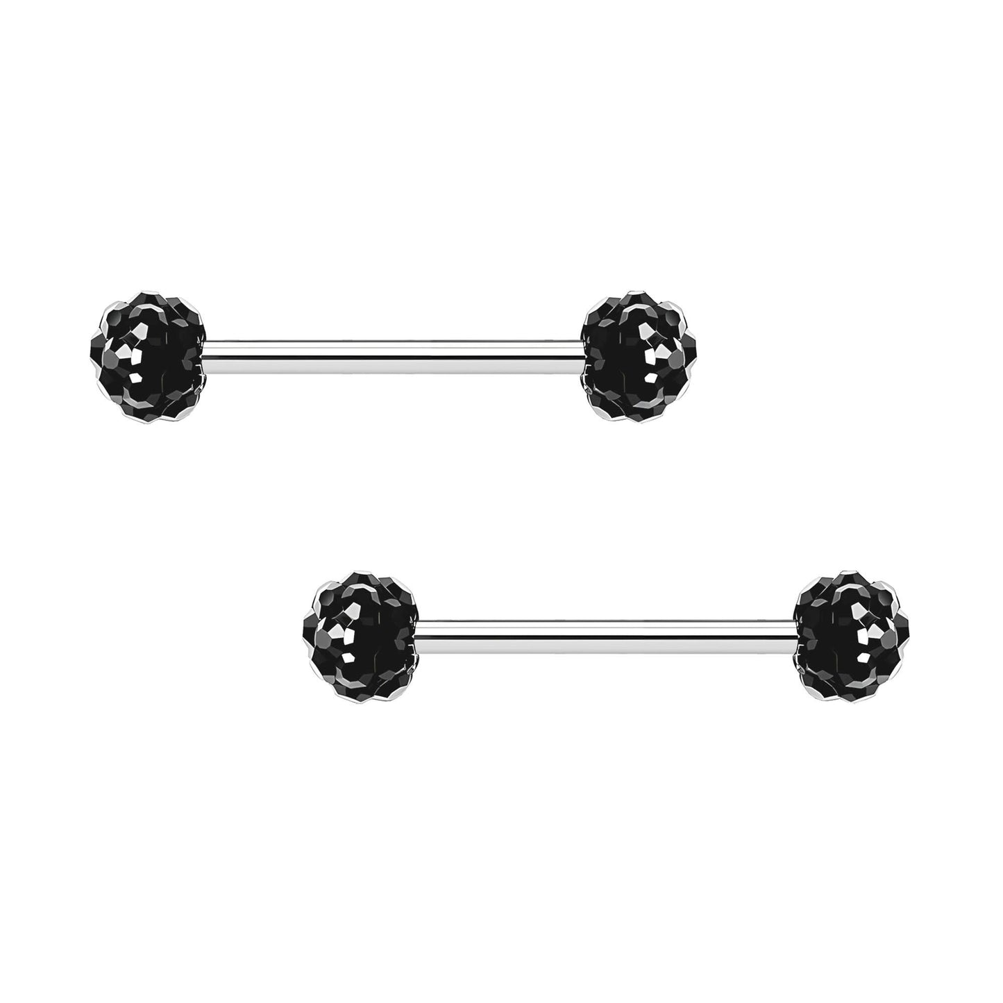 Surgical Steel Nipple Jewelry with Shiny Balls