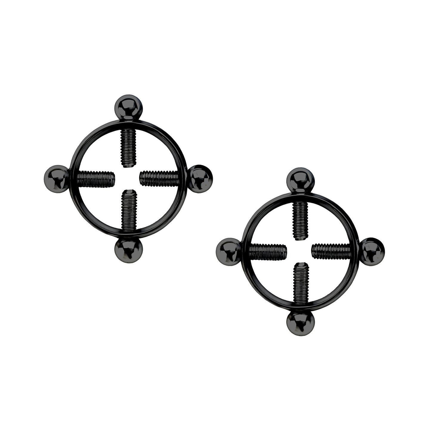 Surgical Steel Nipple Clips in Round Shape with Screws