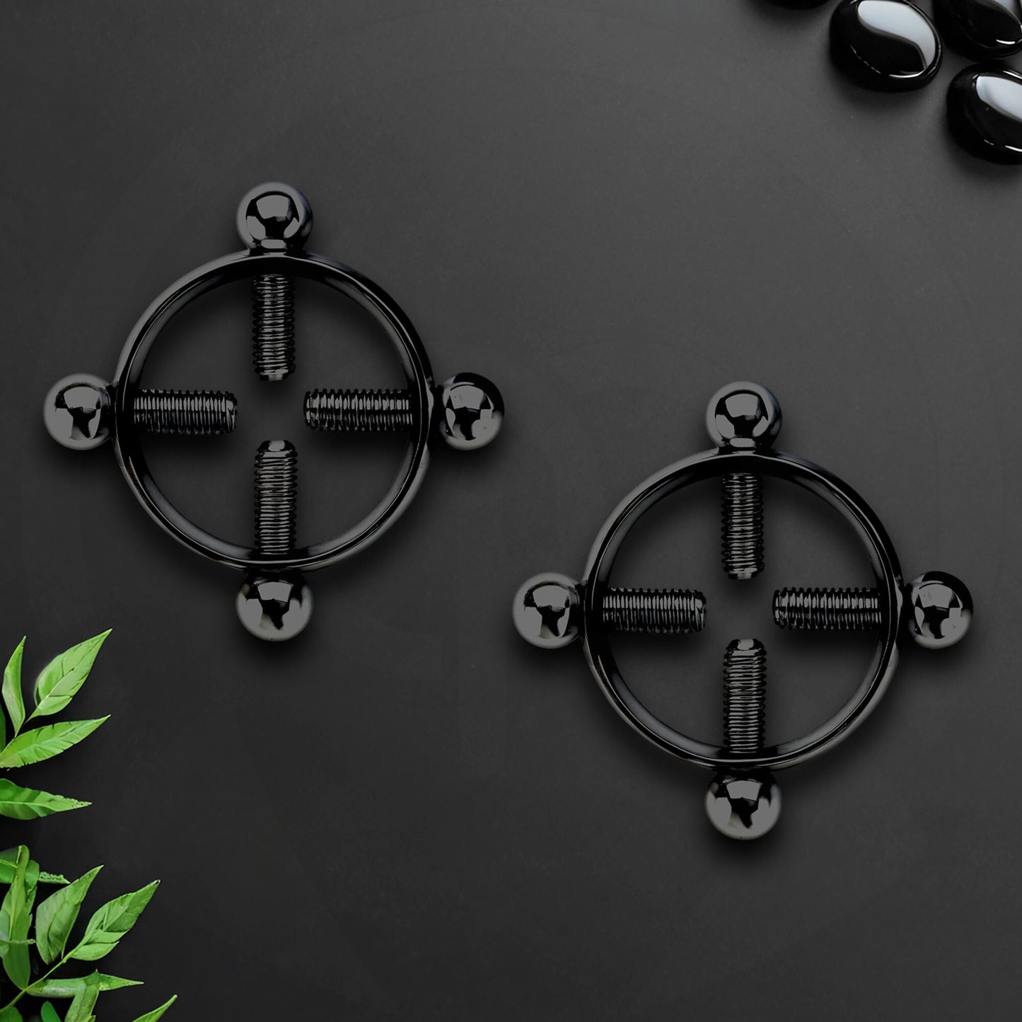 Surgical Steel Nipple Clips in Round Shape with Screws