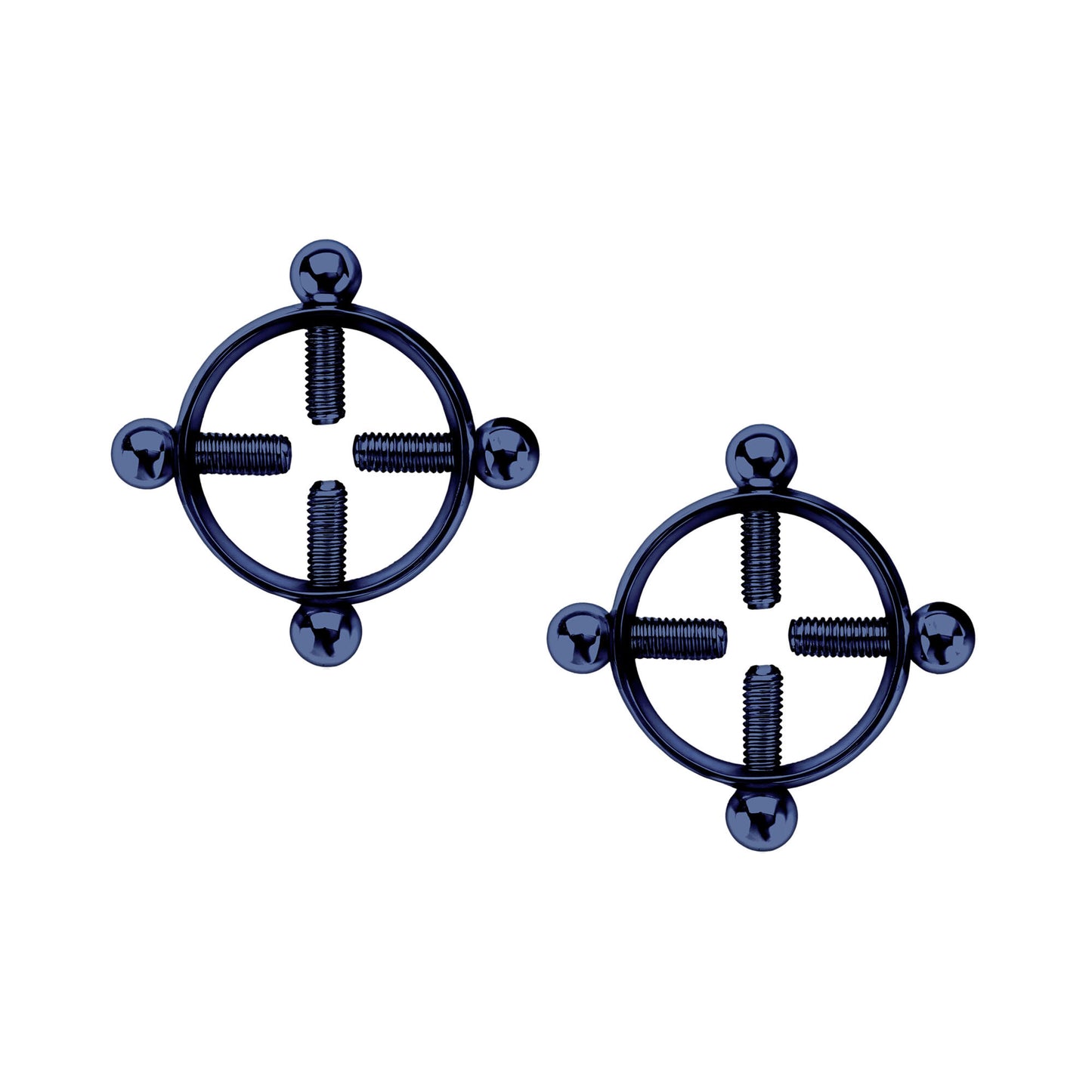 Surgical Steel Nipple Clips in Round Shape with Screws