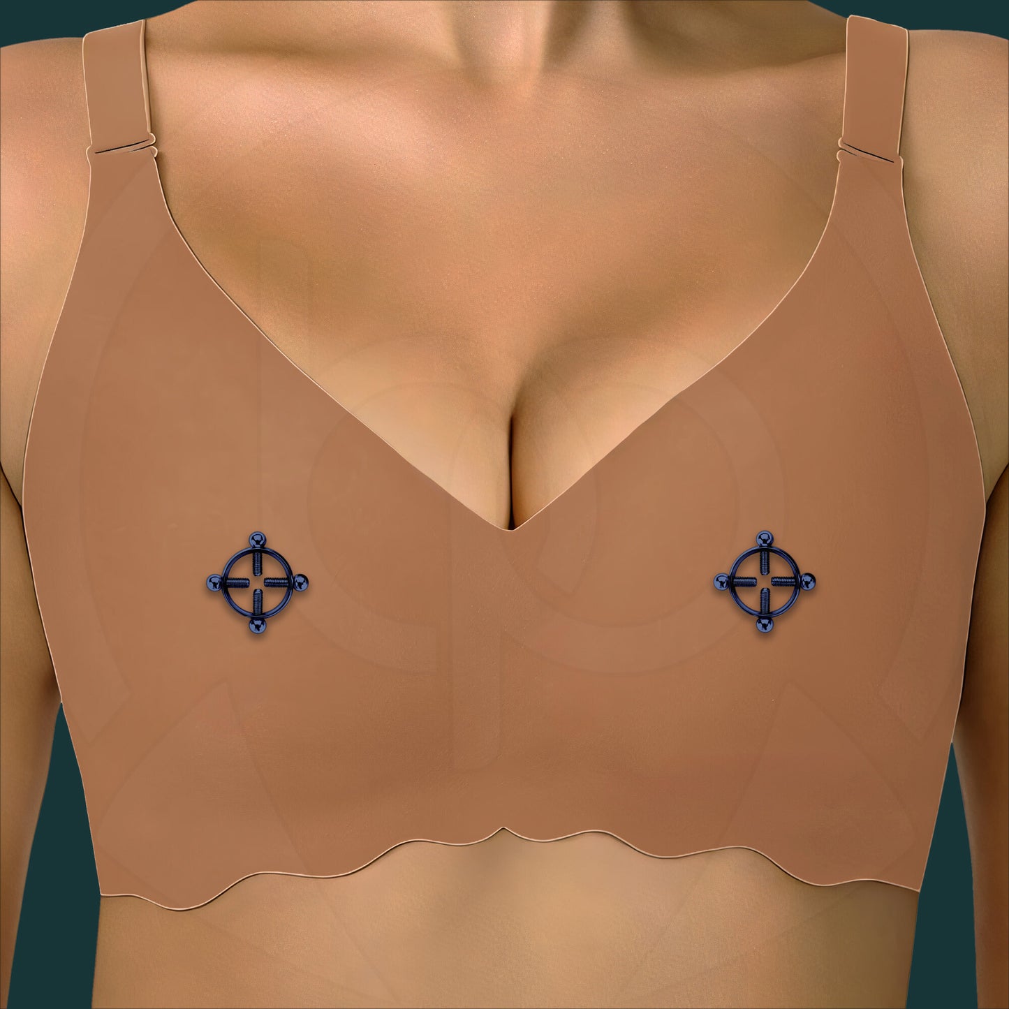 Surgical Steel Nipple Clips in Round Shape with Screws