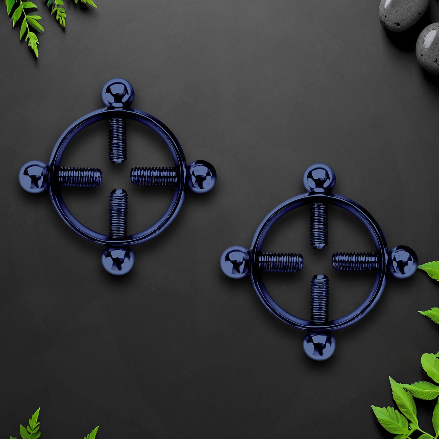 Surgical Steel Nipple Clips in Round Shape with Screws