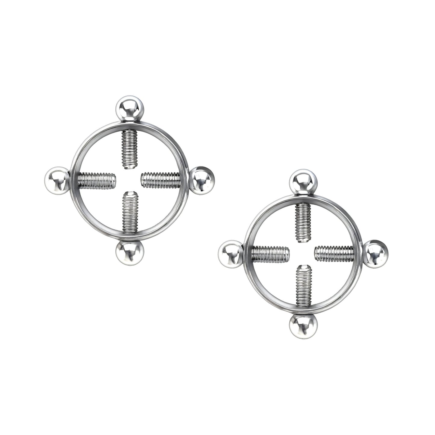 Surgical Steel Nipple Clips in Round Shape with Screws