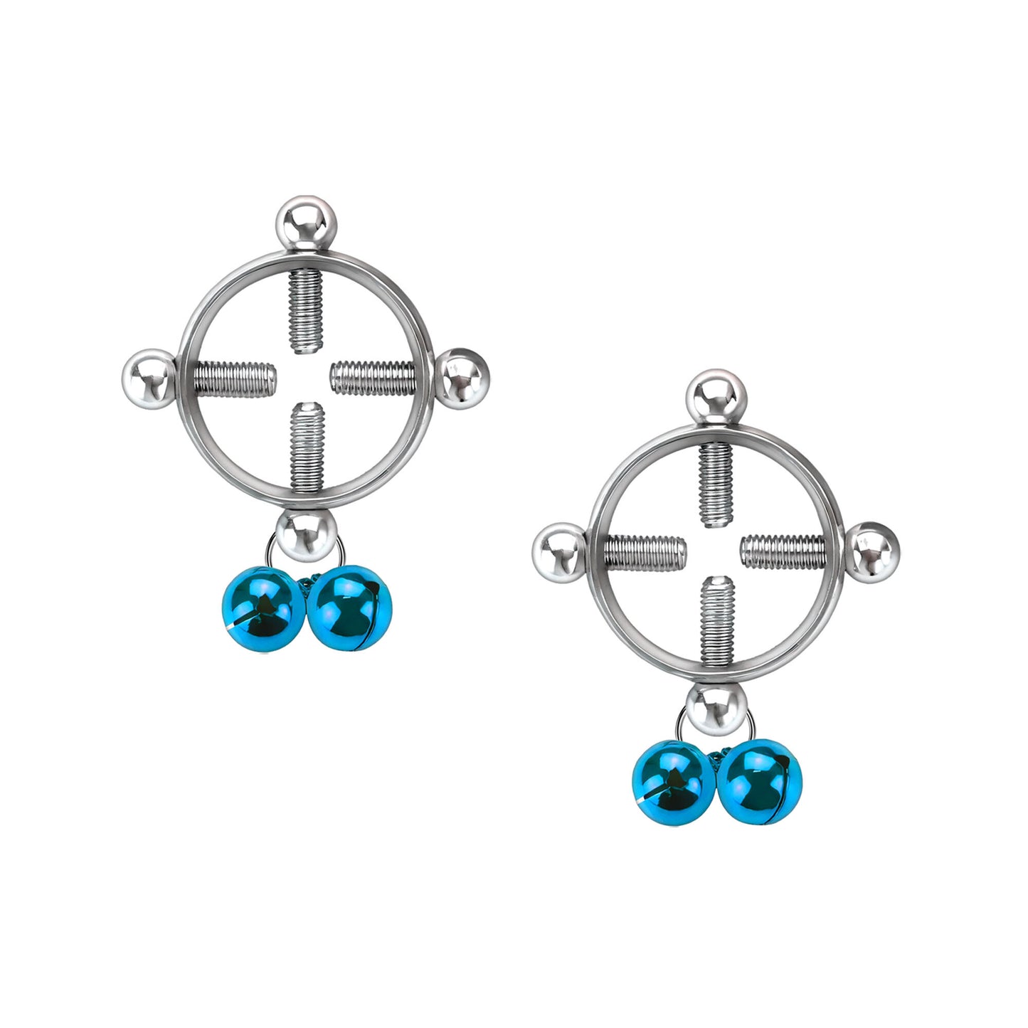 Surgical Steel Nipple Clips in Round Shape with Bells