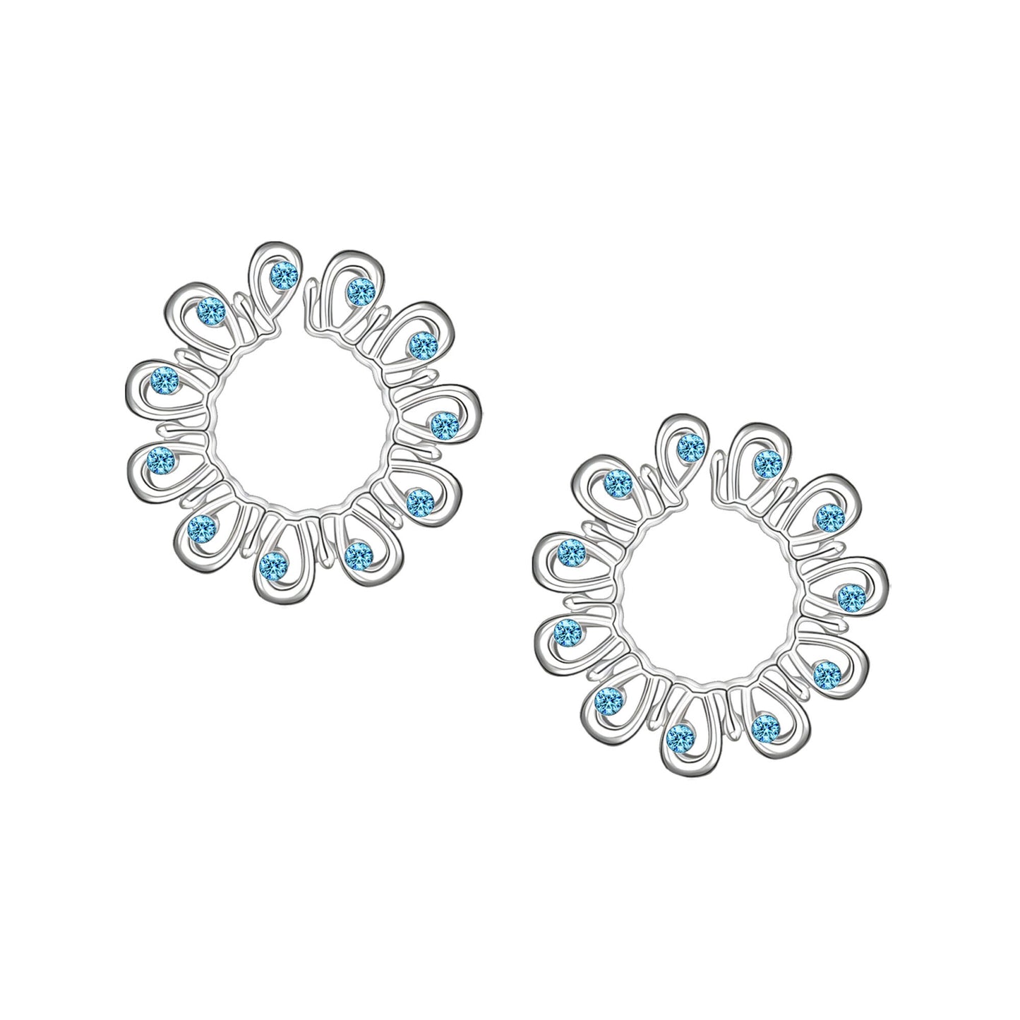 Silver Plated Nipple Clips in Modern Style with Zirconia