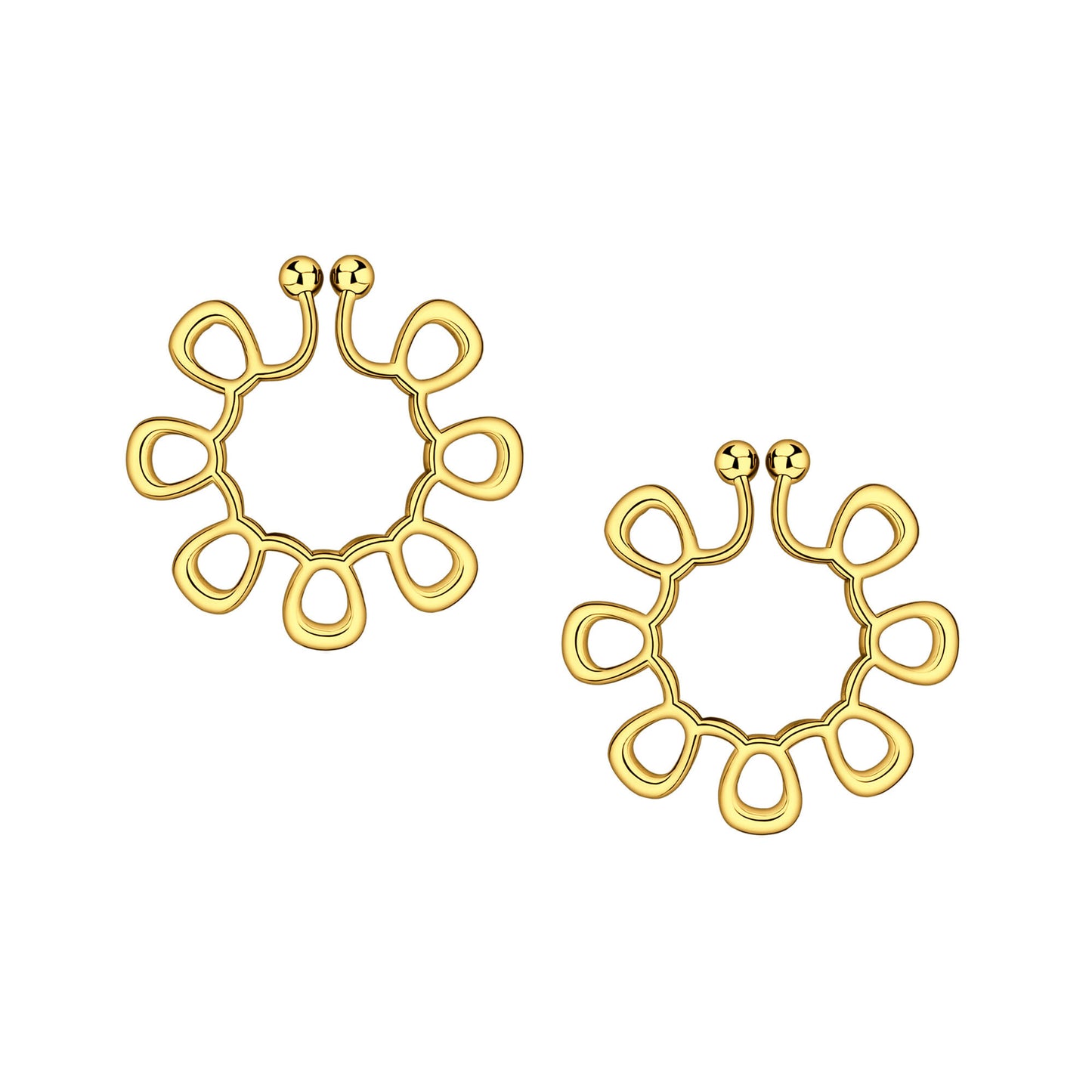 Gold Plated Nipple Clips in Modern Style