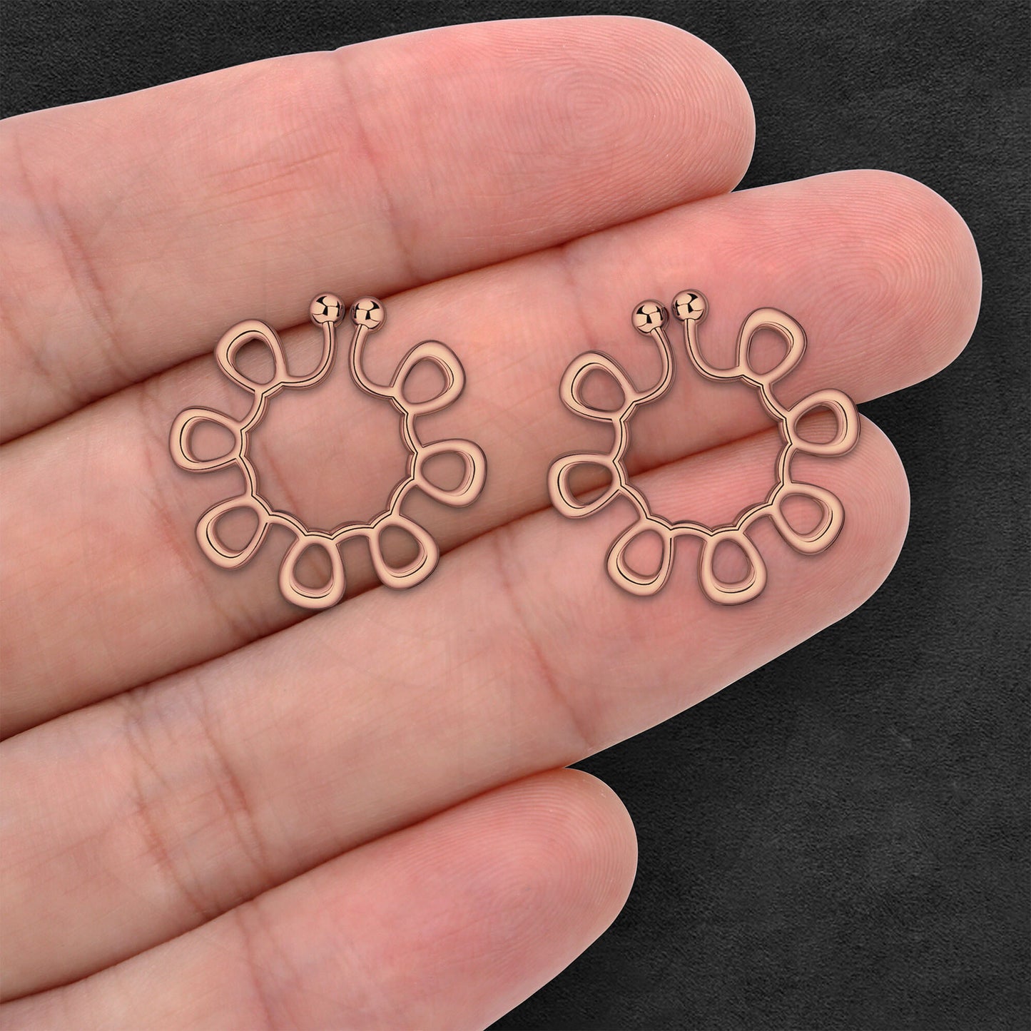 Gold Plated Nipple Clips in Modern Style
