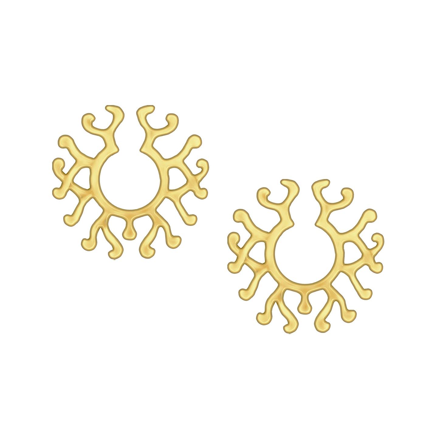 Gold Plated Nipple Clips in Modern Style