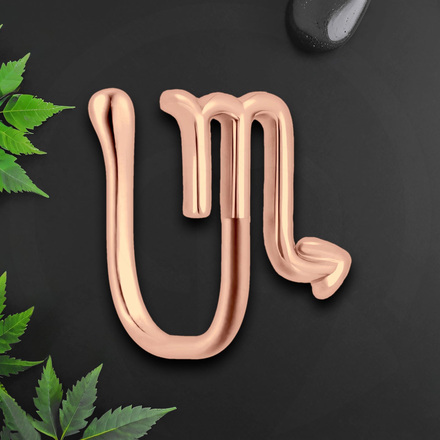 Gold Plated Nose Cuff with Scorpio Zodiac