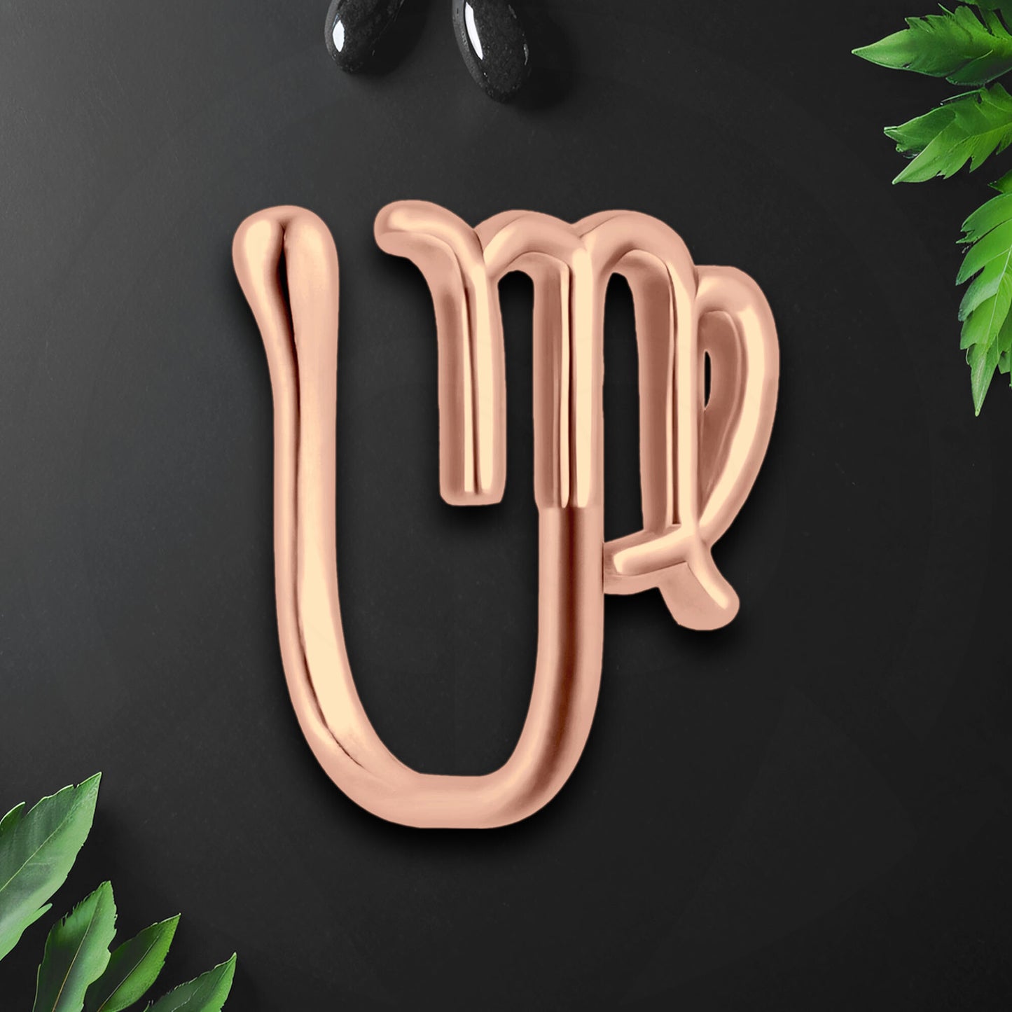 Gold Plated Nose Cuff with Virgo Zodiac