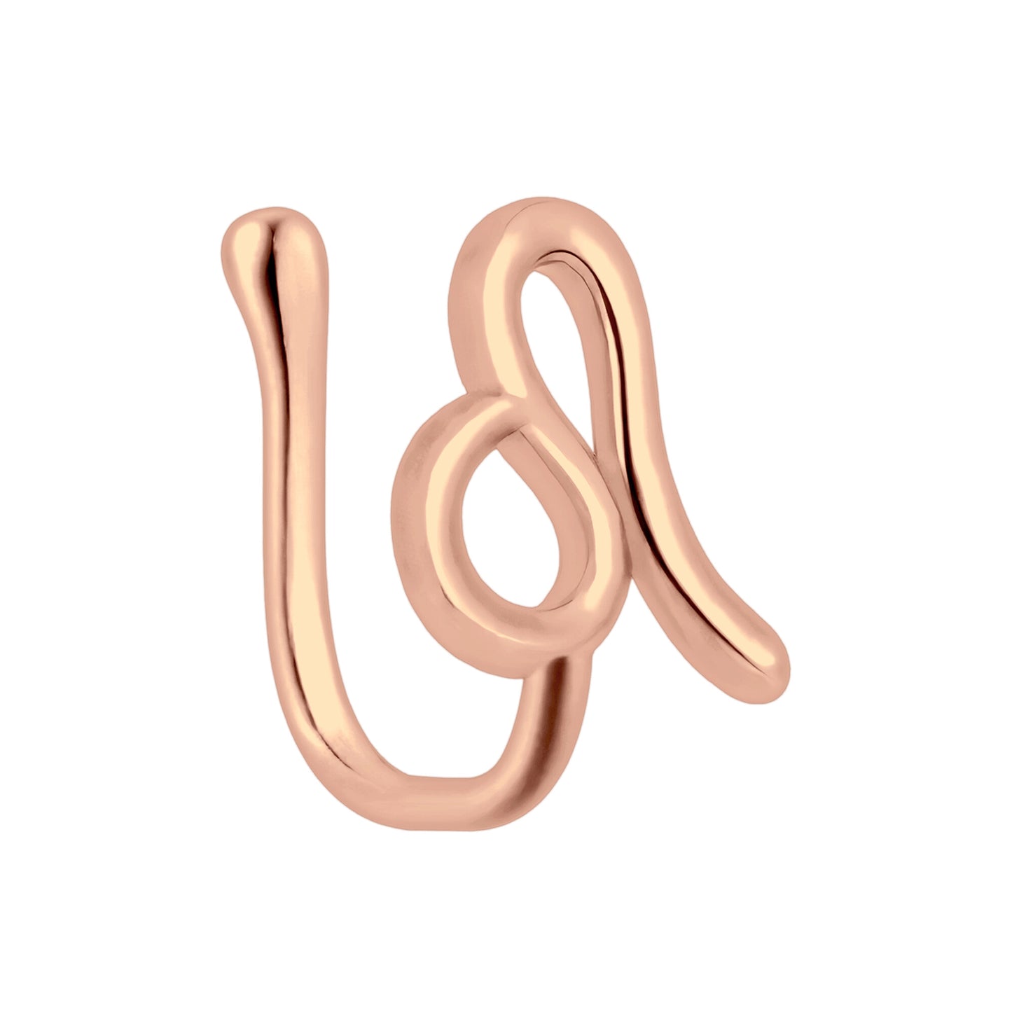 Gold Plated Nose Cuff with Leo Zodiac