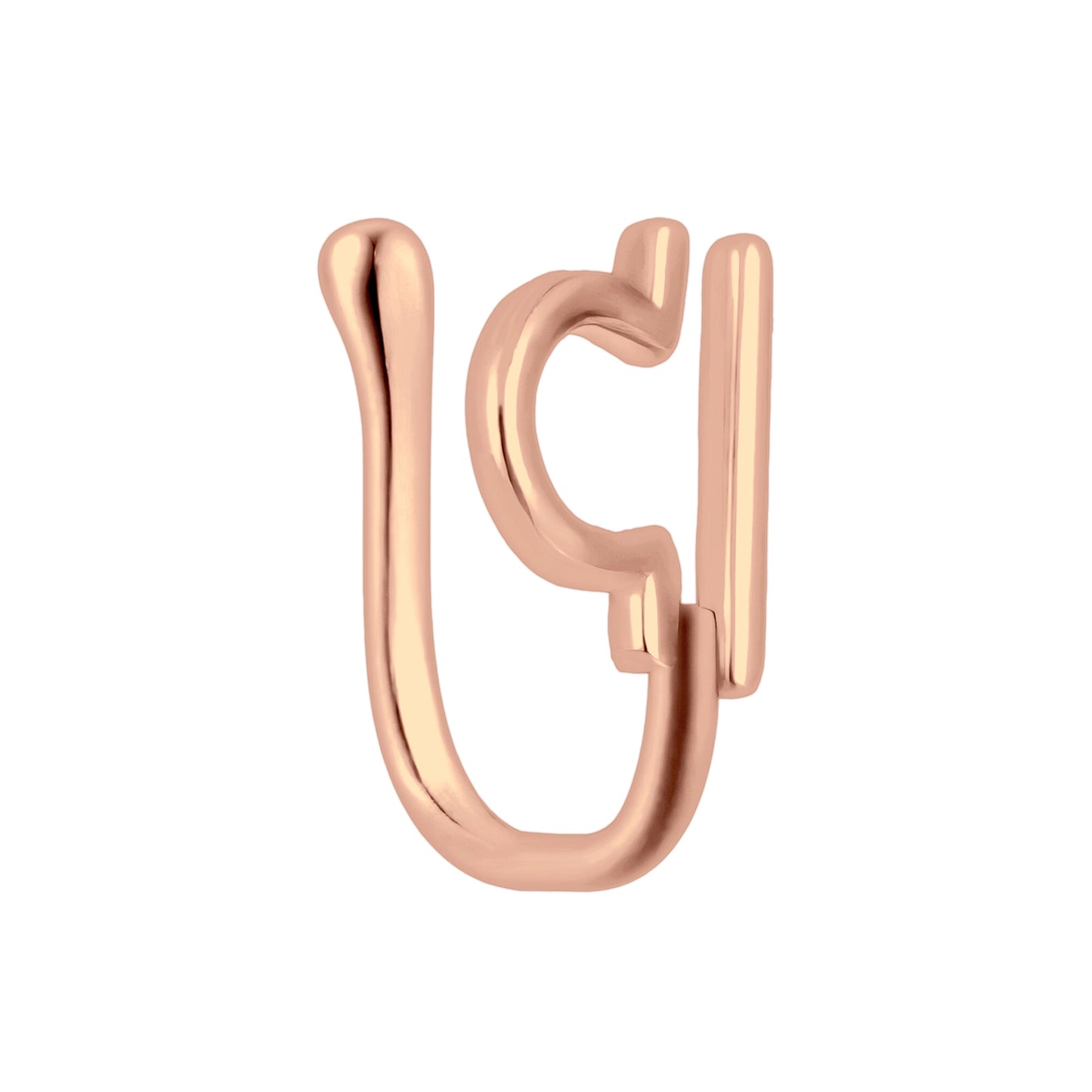 Gold Plated Nose Cuff with Libra Zodiac