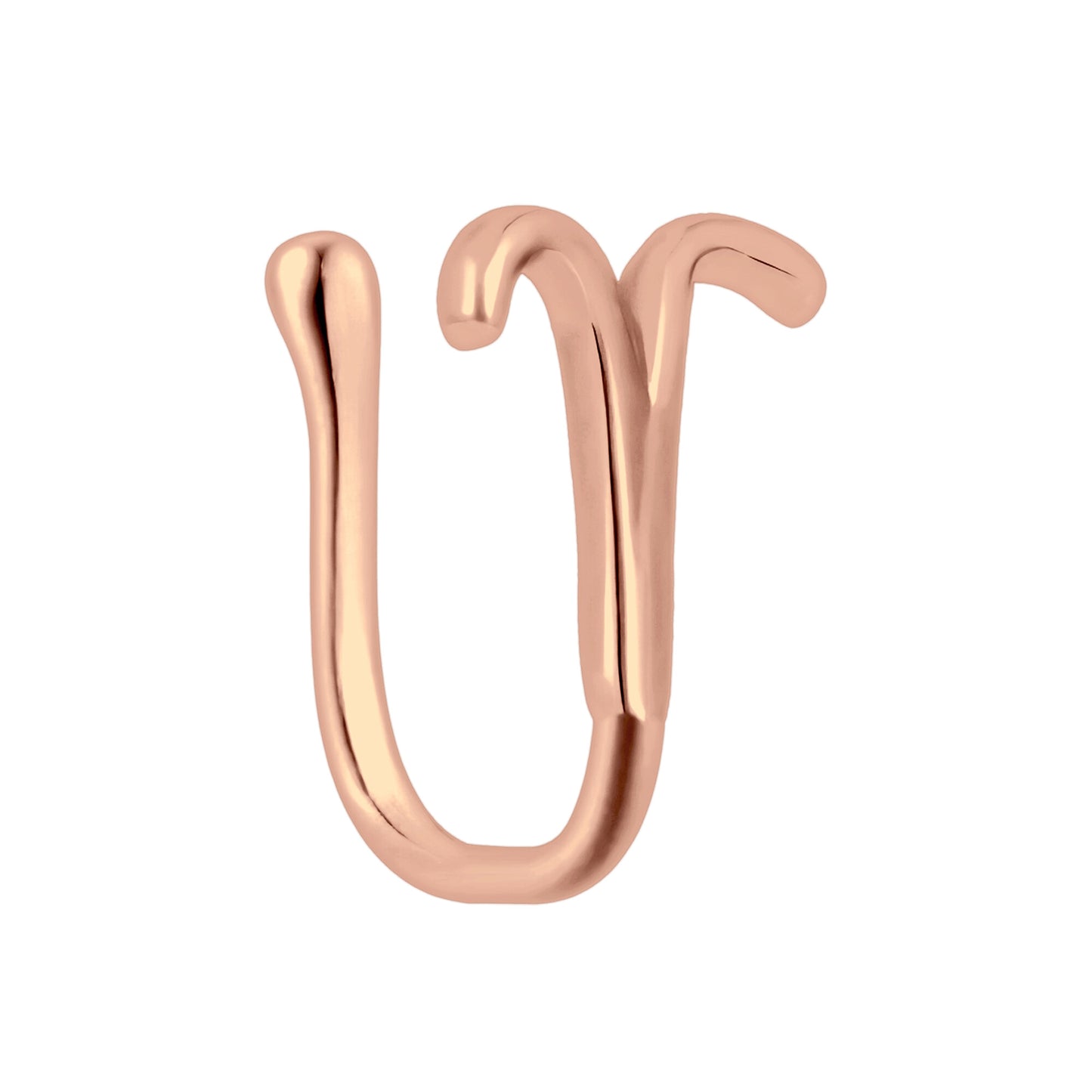Gold Plated Nose Cuff with Aries Zodiac