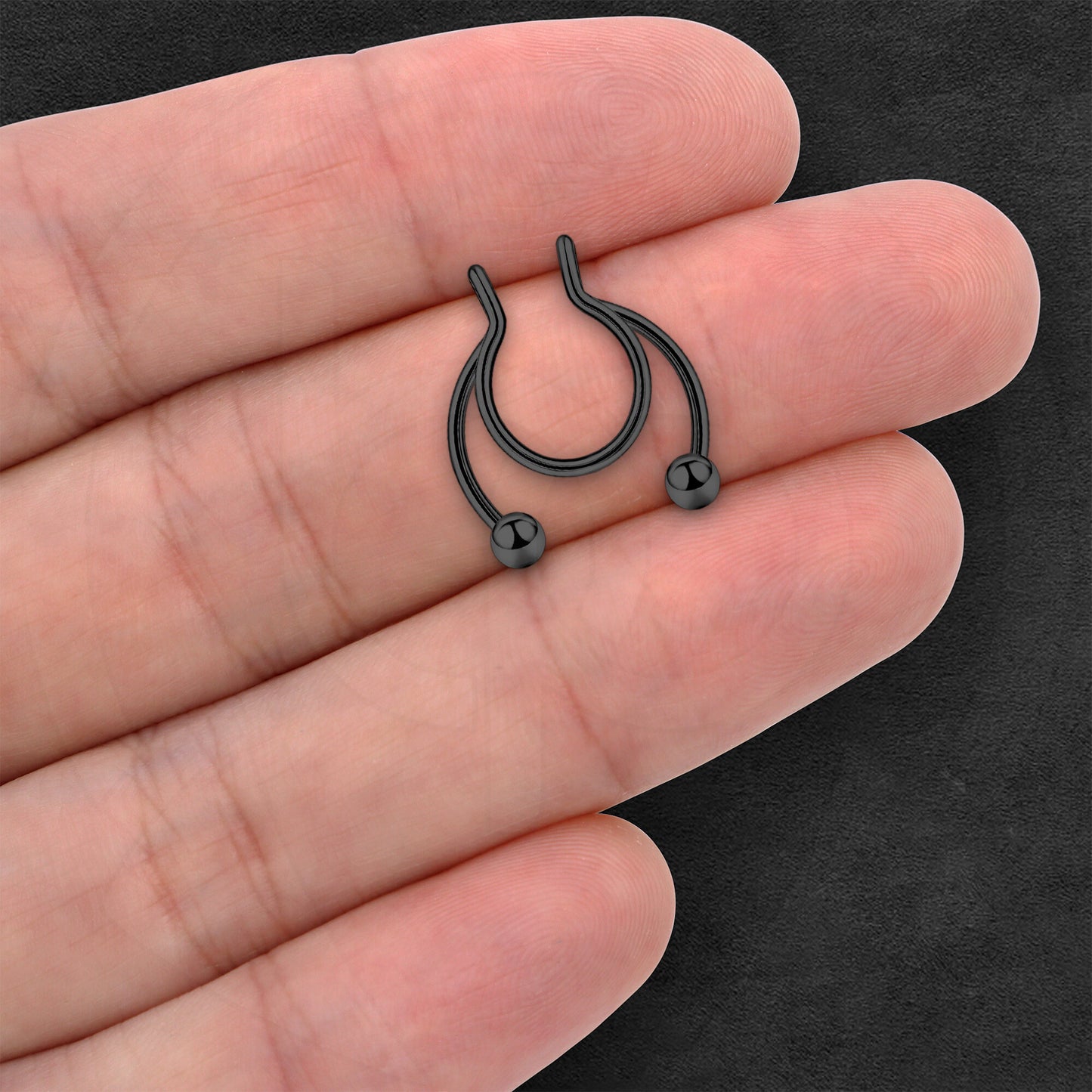 Surgical Steel Septum Cuff with Classic Balls