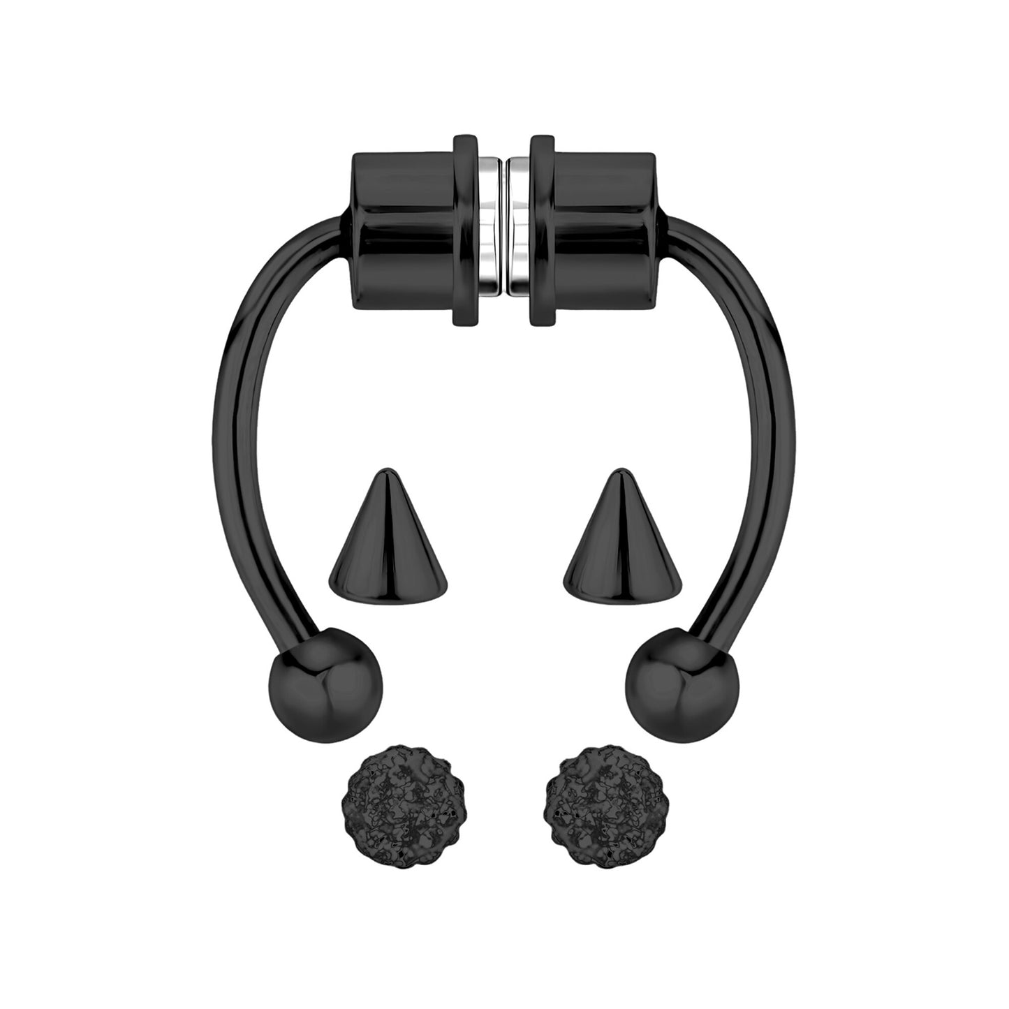 Surgical Steel Septum Clip with Tripple Tops Set
