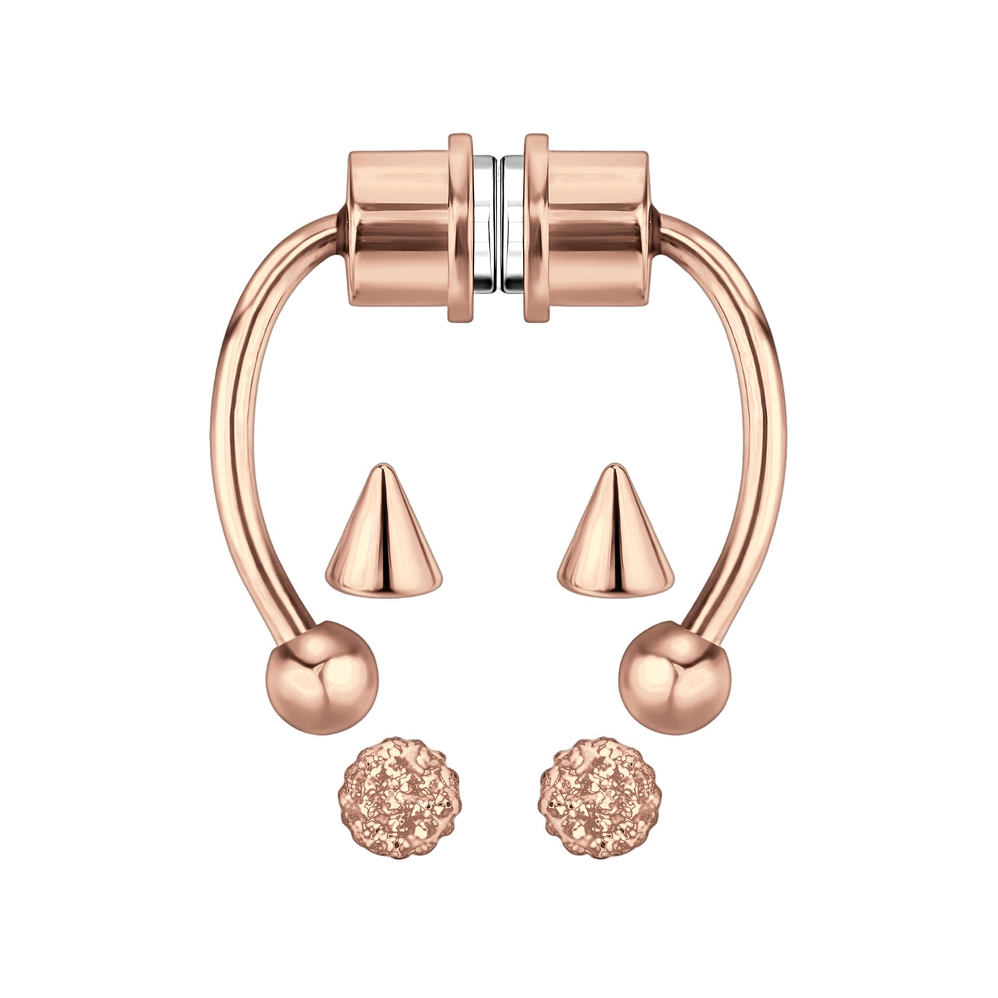 Surgical Steel Septum Clip with Tripple Tops Set