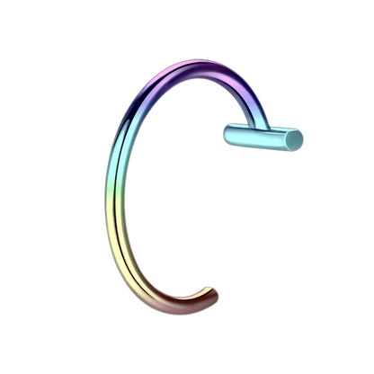 Surgical Steel Fake Lip Ring in Classic Style