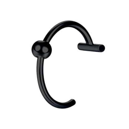 Surgical Steel Fake Lip Ring in Classic Style with Ball