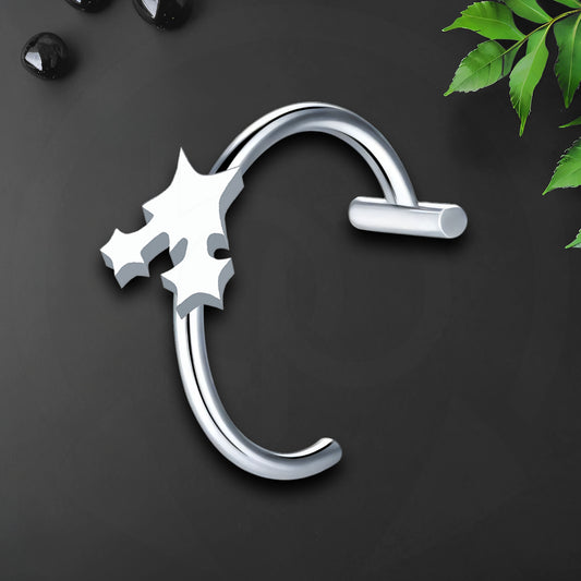 Surgical Steel Fake Lip Ring with Triple Stars