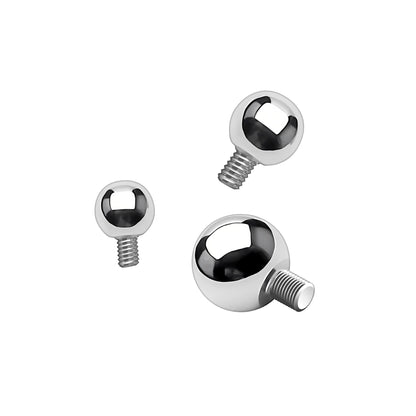 Titanium Ball Tops for Internally Threaded Barbell Bars