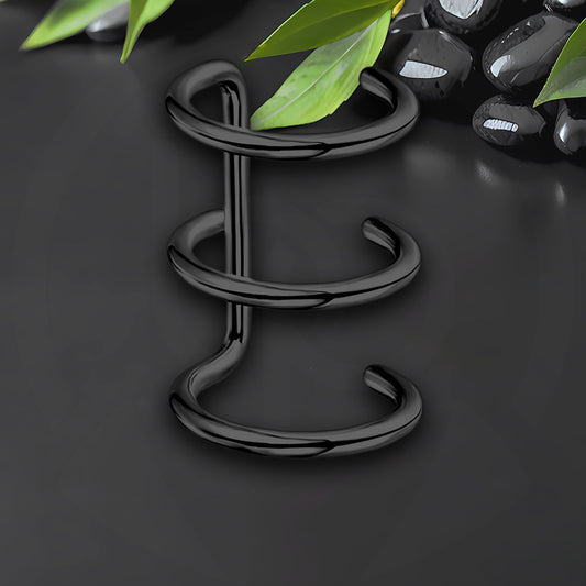 Surgical Steel Ear Cuff with Triple Hoops