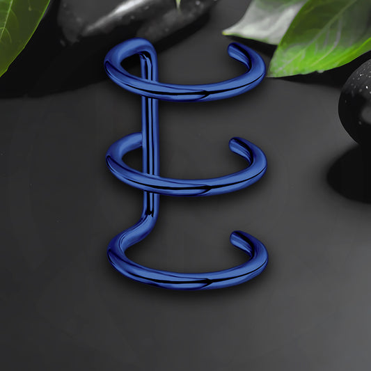 Surgical Steel Ear Cuff with Triple Hoops