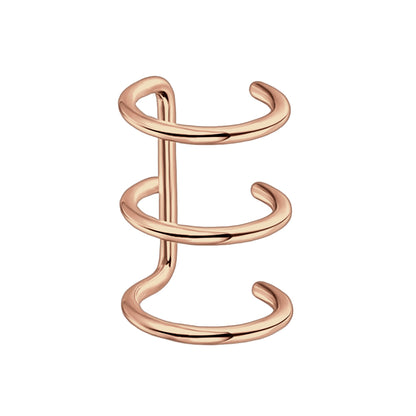 Surgical Steel Ear Cuff with Triple Hoops