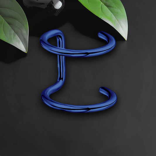 Surgical Steel Ear Cuff with Double Hoops