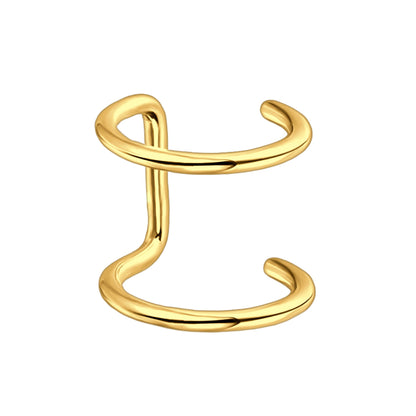 Surgical Steel Ear Cuff with Double Hoops