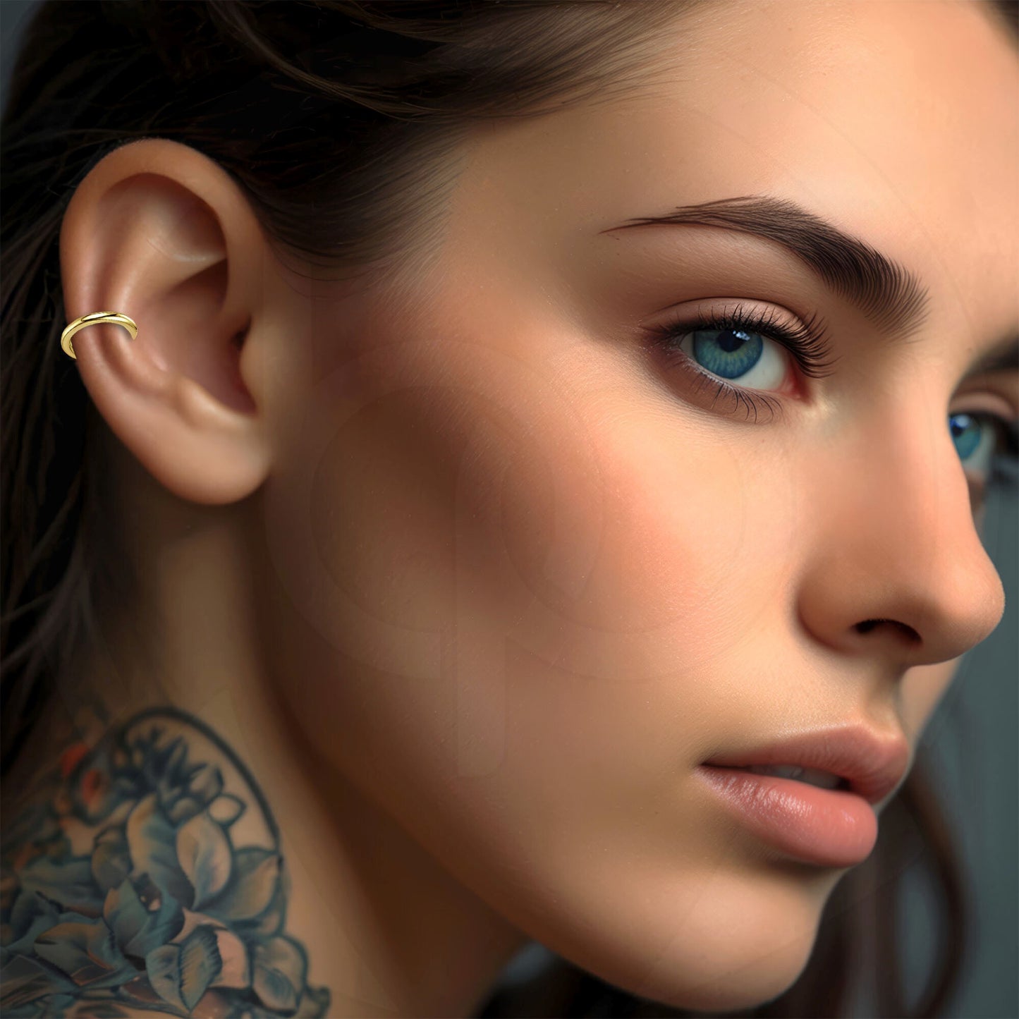 Gold Plated Ear Cuff in Classic Style