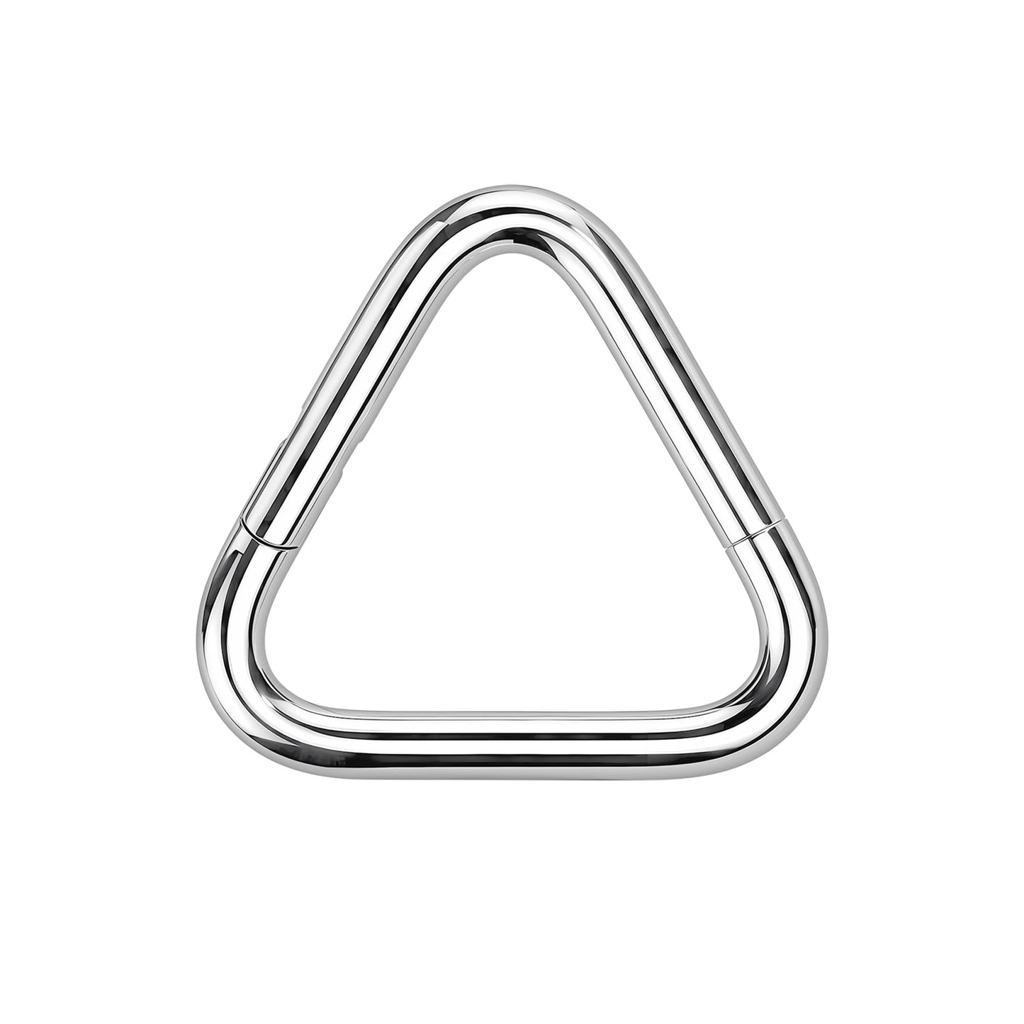 Titanium Clicker Ring in Triangular Shape