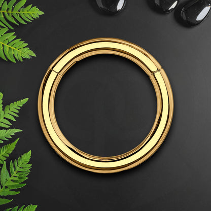Titanium Clicker Ring in Classic Simple Style