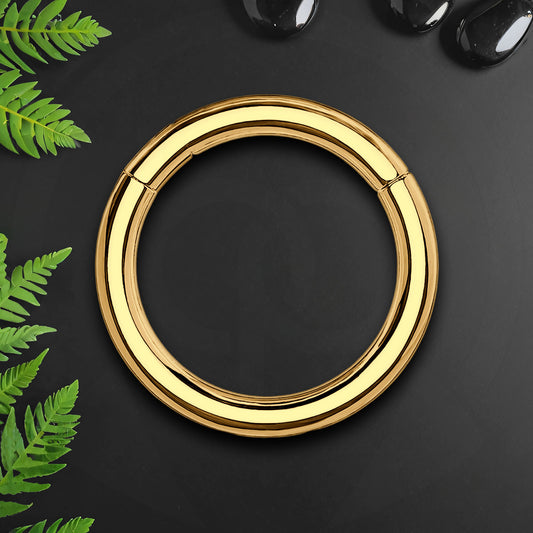 Titanium Clicker Ring in Classic Simple Style