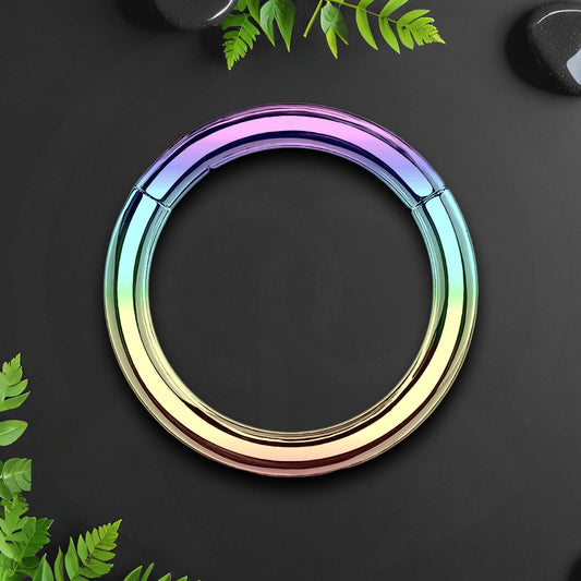 Titanium Clicker Ring in Classic Simple Style