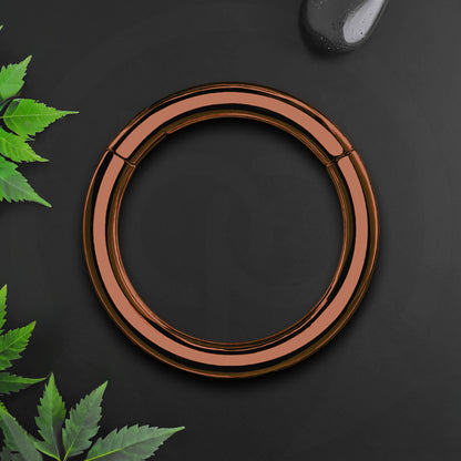 Titanium Clicker Ring in Classic Simple Style