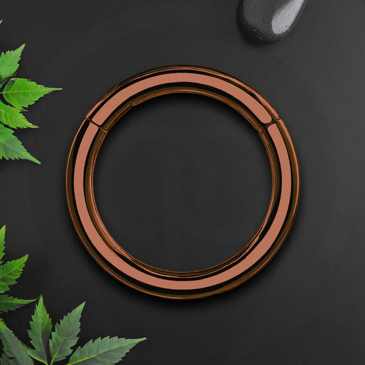 Titanium Clicker Ring in Classic Simple Style