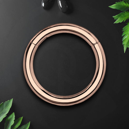 Titanium Clicker Ring in Classic Simple Style