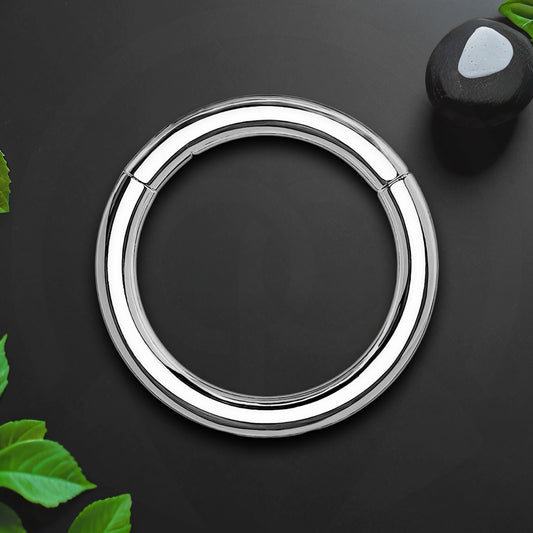 Titanium Clicker Ring in Classic Simple Style